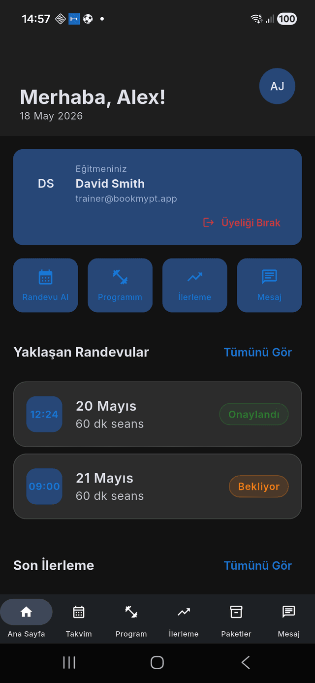 Üye Dashboard